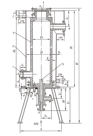 水套式石墨氯化氫合成爐